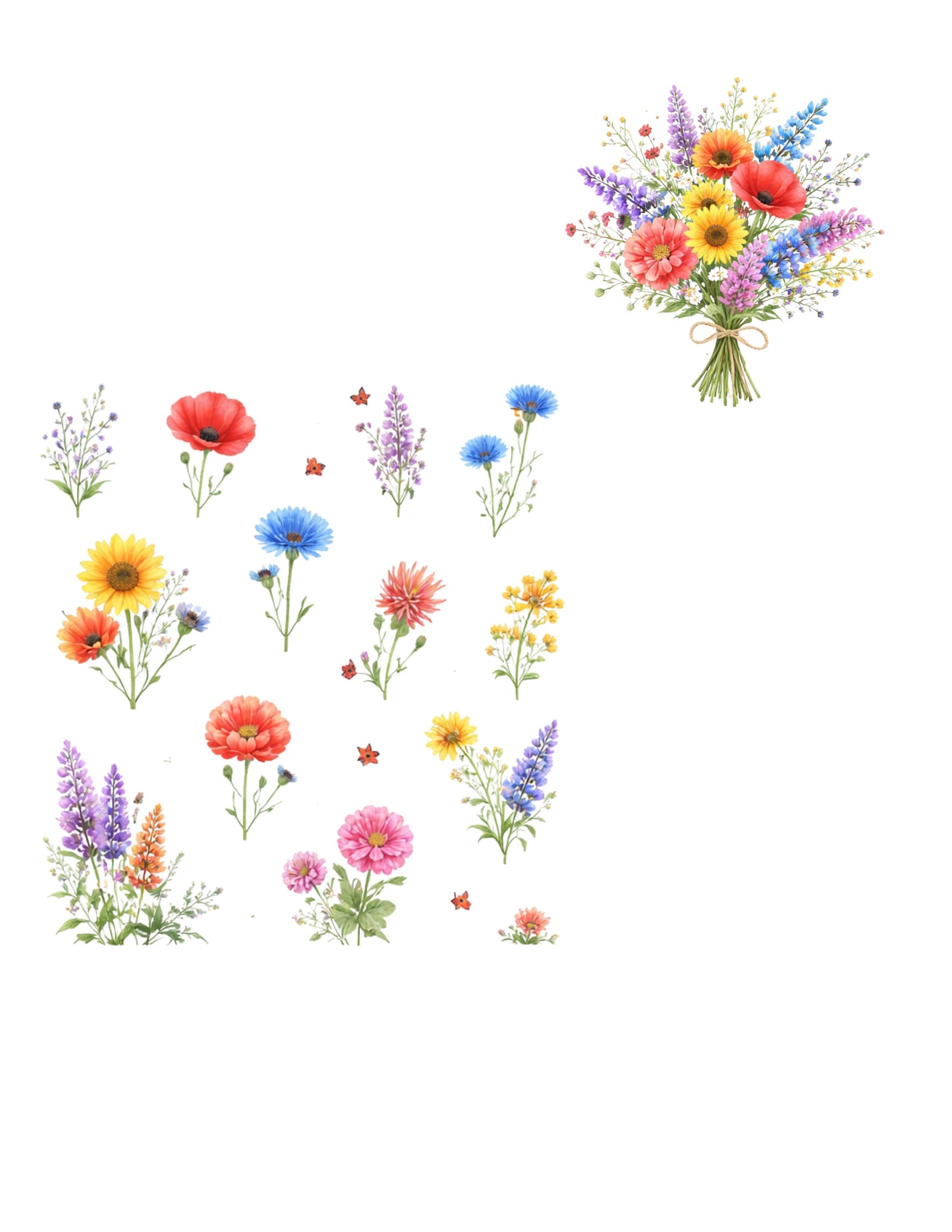 Floral Tote| Spring Bag| Wildflower Gift