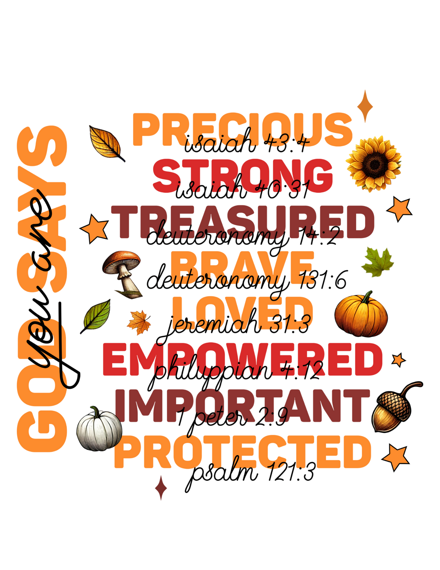 "God Says..." Canvas Tote - Bold Font