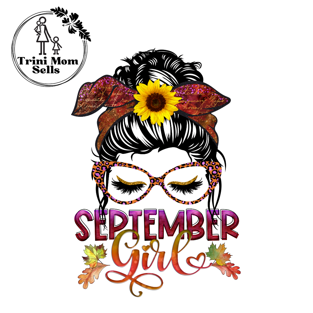 "September Girl" Canvas Tote