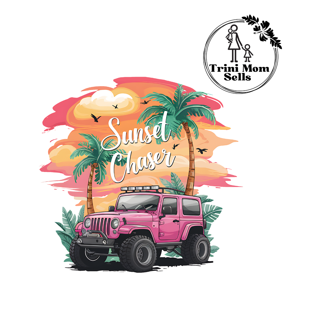 "Sunset Chaser" Canvas Tote