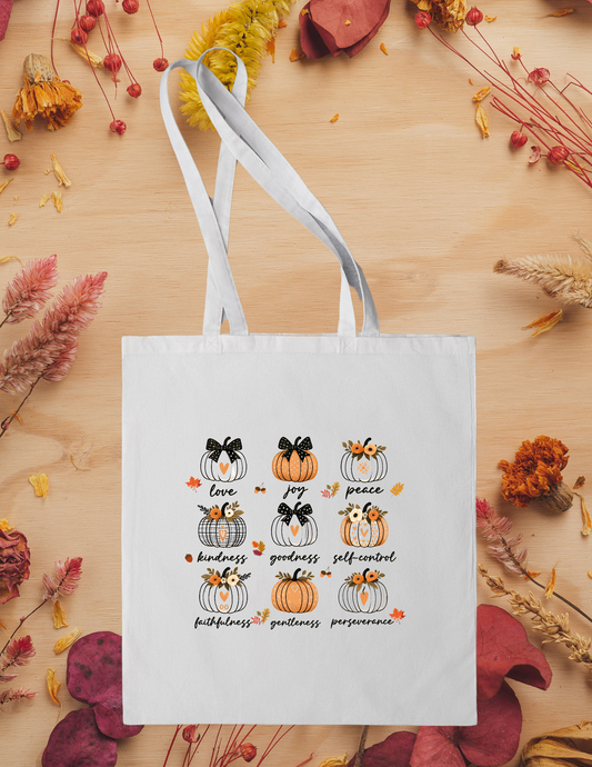"Love Joy Peace" Canvas Tote