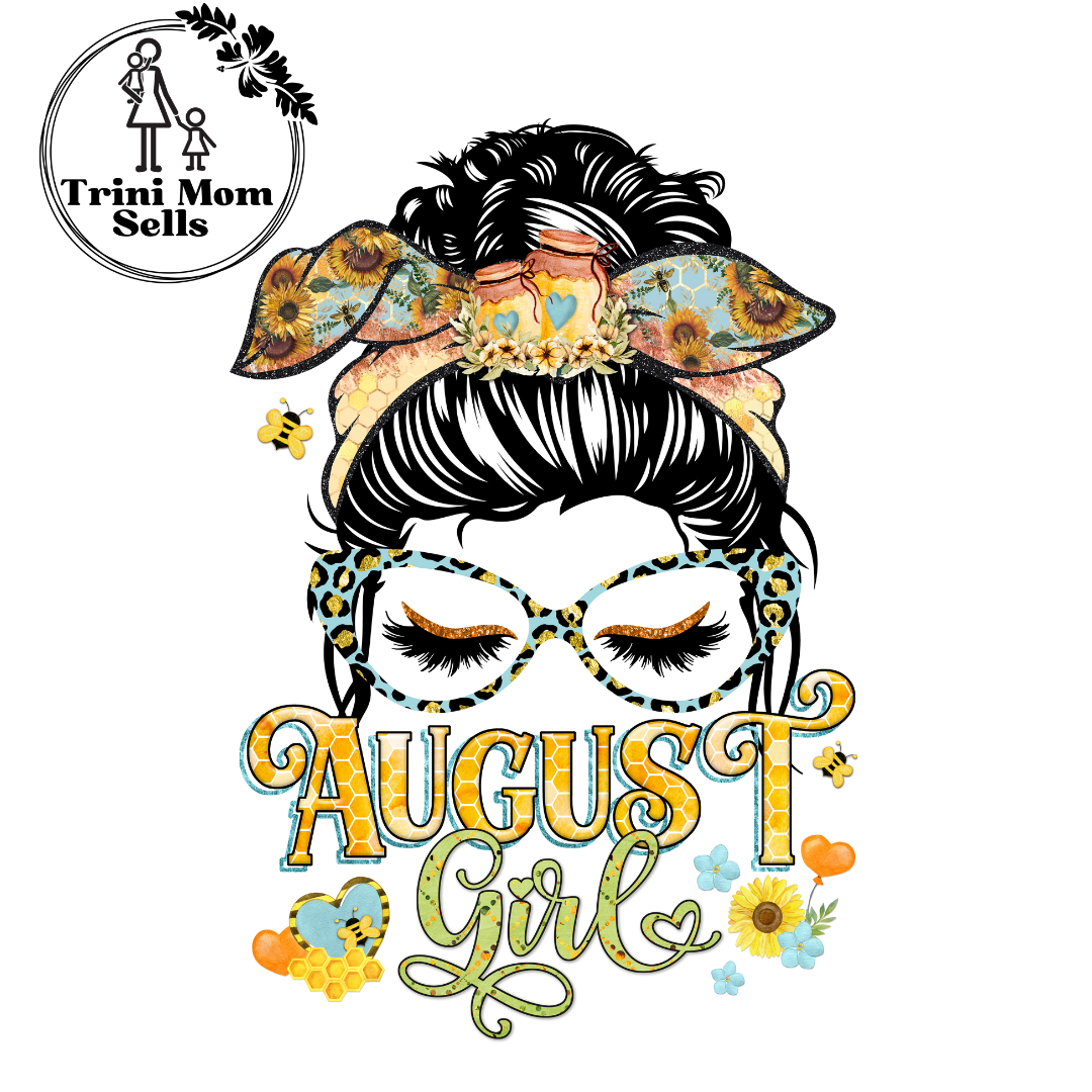 "August Girl" Canvas Tote