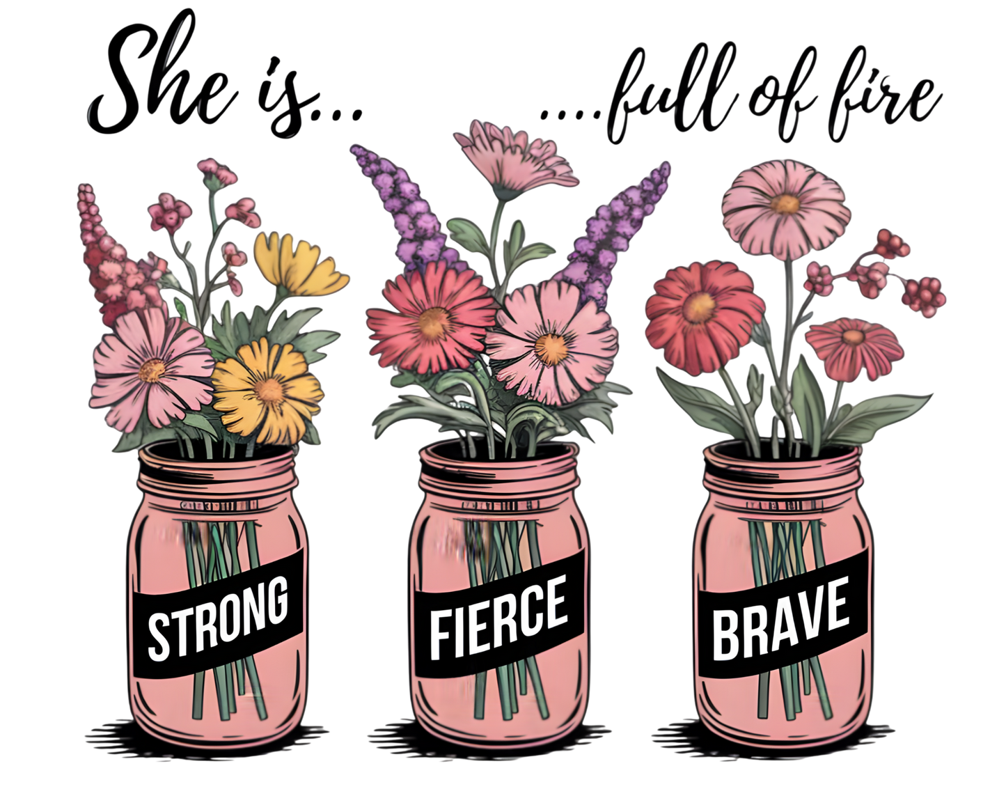 "She Is Full Of Fire" Tumbler