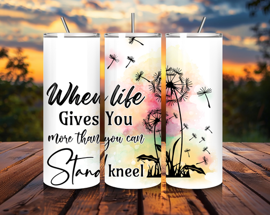 "Stand/Kneel" Tumbler