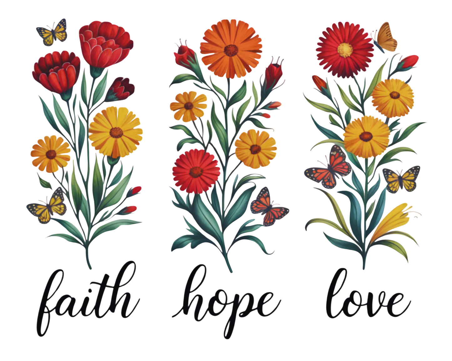 "Faith Hope Love" Tumbler