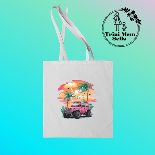 "Sunset Chaser" Canvas Tote