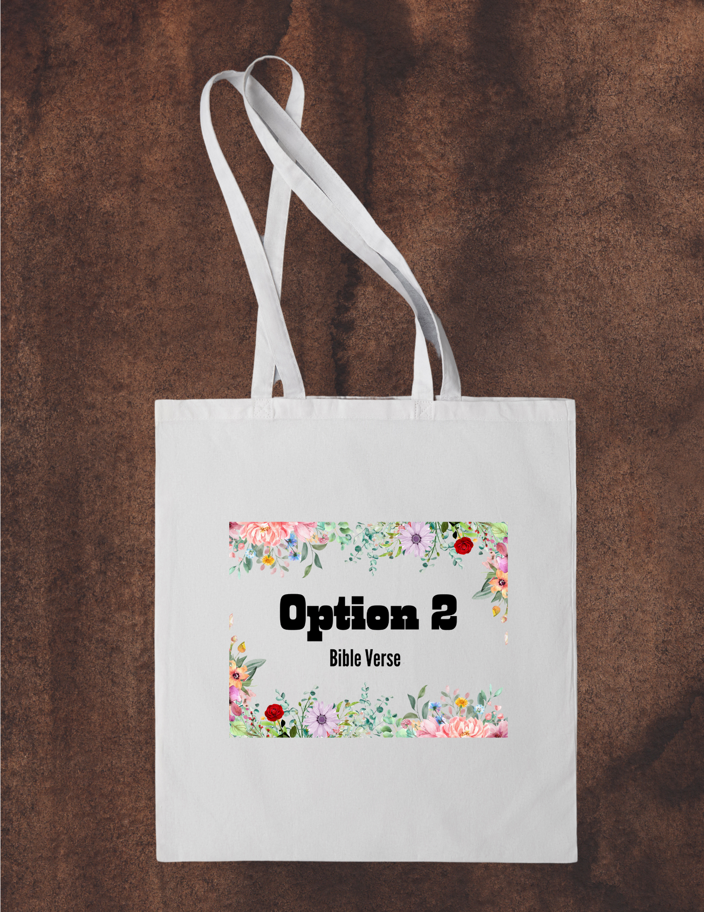 Customizable Canvas Tote - Name and Bible Verse