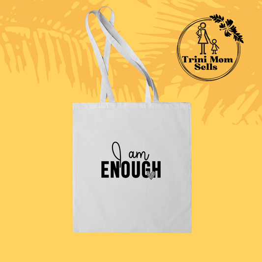 "I am Enough" Canvas Tote