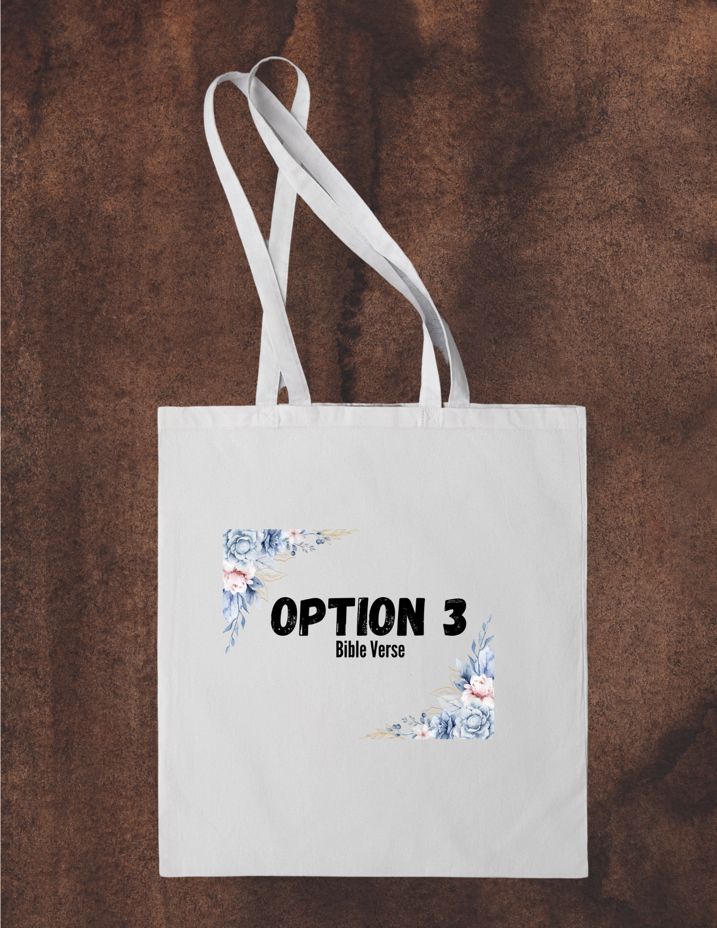 Customizable Canvas Tote - Name and Bible Verse
