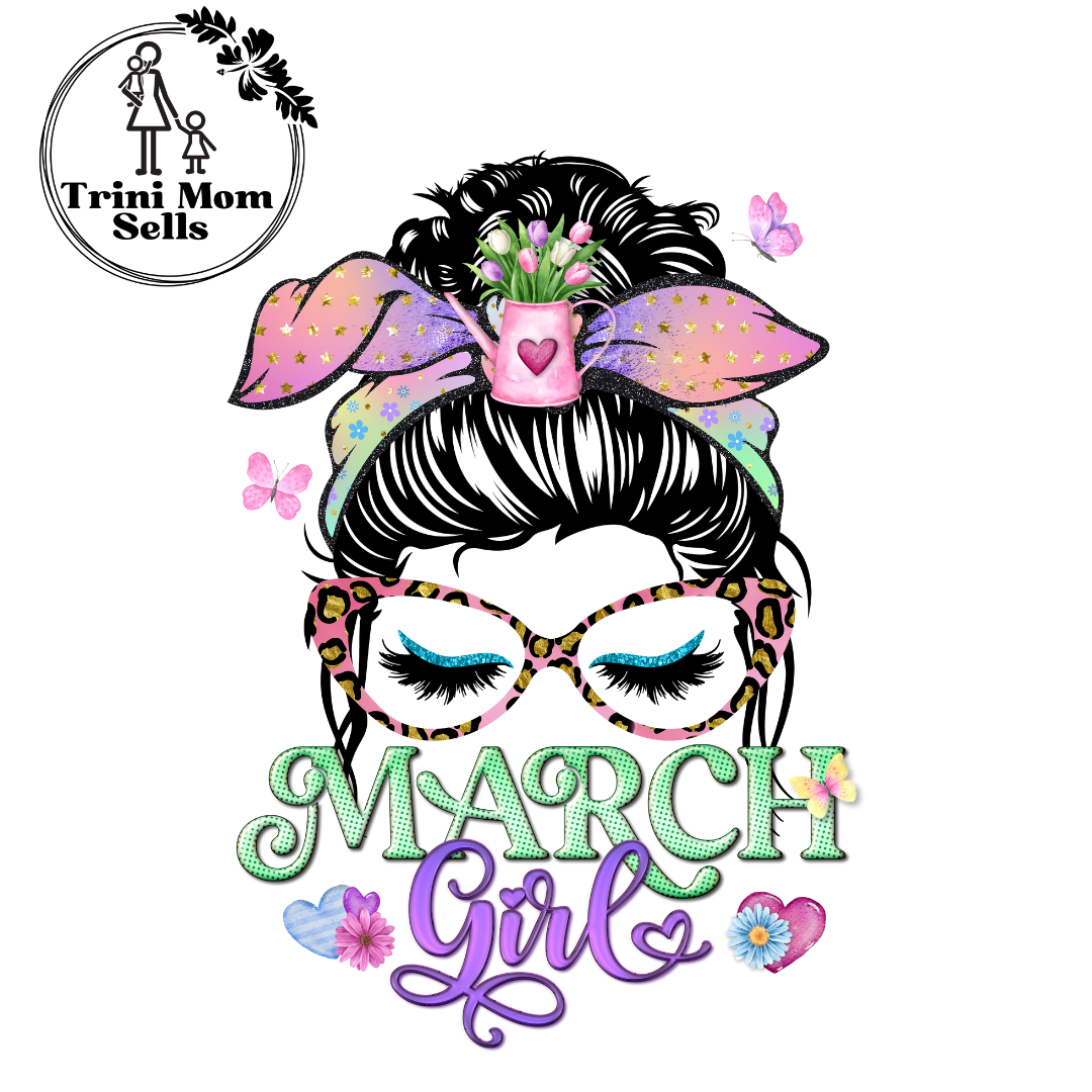 "March Girl" Canvas Tote