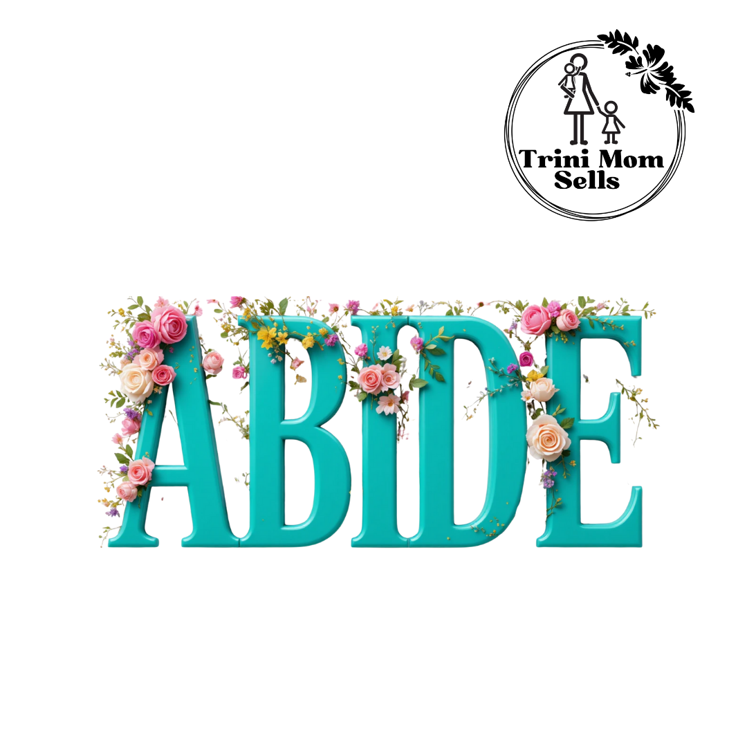 "Abide" Canvas Tote