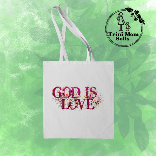"God is Love" Canvas Tote