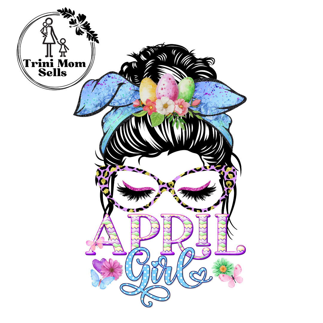 "April Girl" Canvas Tote